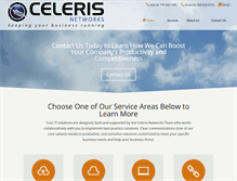 Tablet Screenshot of celerisnetworks.com
